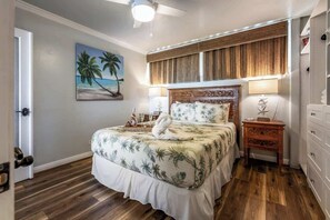 1 bedroom, iron/ironing board, travel crib, WiFi