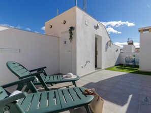 Terrace/patio - Nereo Beach Studio 1A Living4malaga (Málaga-Este)