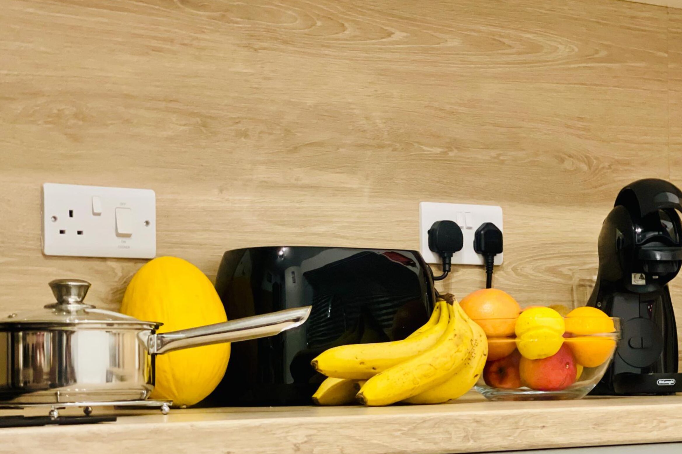 Breakfast table in kitchen 