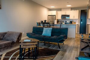 Living area - Bright Modern Suite in St Vital | On Site Parking (Winnipeg)