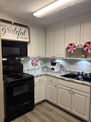 Microwave, oven, stovetop, dishwasher - Modern 1-bedroom townhome (Jackson)