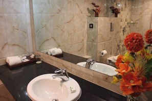 Standard Double or Twin Room | Bathroom | Slippers - Hotel Hemaadri Grand (Hyderabad)