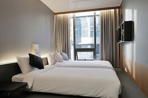 Family Twin Private Room | Blackout drapes, iron/ironing board, free WiFi - STAY OHANA (Seoul)
