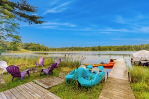 Property grounds - Dock & Fire Pit: 'Lakeside Solitude' in Deerwood! (Deerwood)