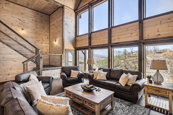 Smart TV, fireplace, table football