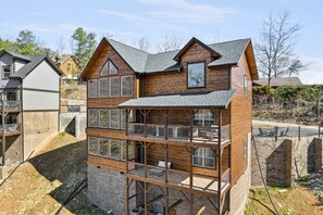 Exterior - Mountain View + Loft + Game Room + Hot Tub | Near Gatlinburg | Vixen Run Lodge (Gatlinburg)