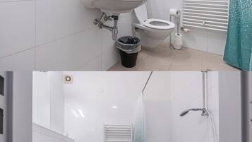 Apartament bàsic | Bany | Combinació de dutxa i banyera i articles de tocador gratuïts