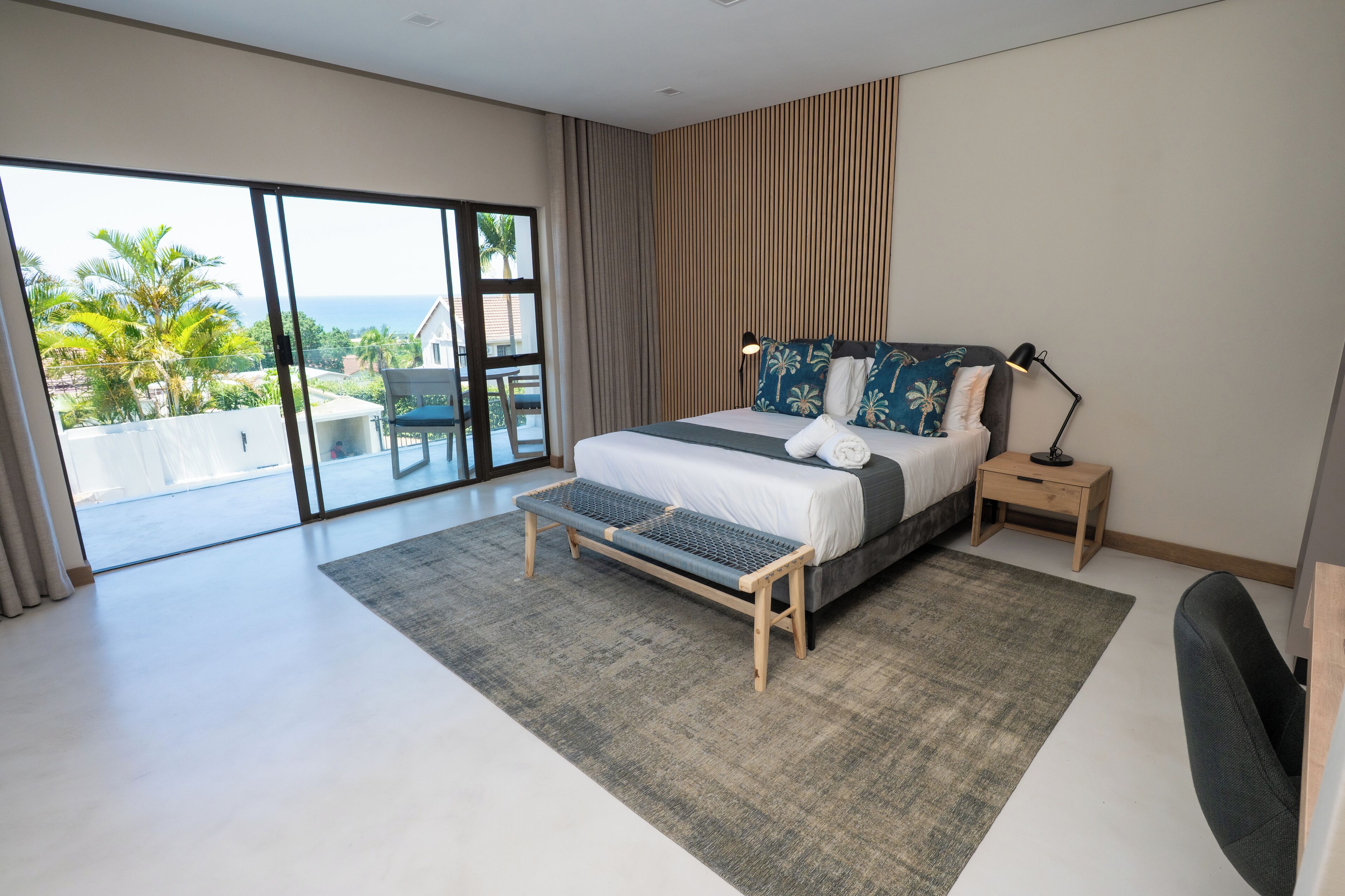 Luxury Studio Suite, Balcony, Sea View | In-room safe, desk, laptop workspace, blackout curtains