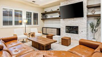 TV connectée, cheminée