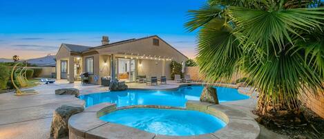 A heated pool