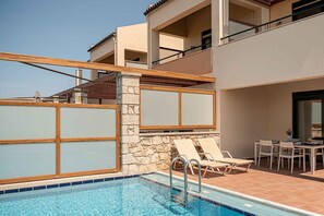 Pool - Corali Villa IV - Seaview, Pool & 450m to Beach (Chania)