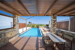 Pool - Corali Villas West-Seaview, 2 Pools, 450m to Beach (Chania)