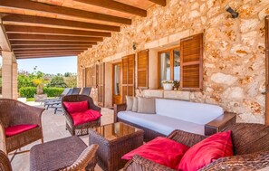Terrace/patio - Lovely home in Son Carrio with private swimming pool, can be inside or outside (Son Carrio)