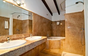 Shower, hair dryer - Gorgeous home in Petra with private swimming pool, can be inside or outside (Petra)