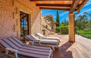 Terrace/patio - Lovely home in Arta with private swimming pool, can be inside or outside (Arta)