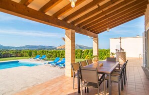 Outdoor dining - Awesome home in Arta with private swimming pool, can be inside or outside (Arta)