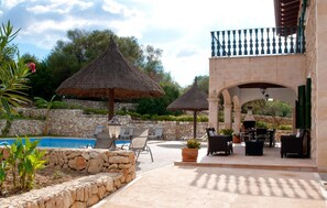 Outdoor dining - Beautiful home in Petra with private swimming pool, can be inside or outside (Petra)