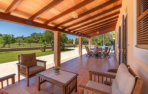 Outdoor dining - Awesome home in Arta with private swimming pool, can be inside or outside (Arta)