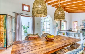 Dining - Cozy home in Arta with private swimming pool, can be inside or outside (Arta)