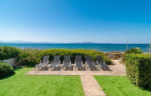 Terrace/patio - Stunning home in Colonia de Sant Pere with house sea view (Colonia de Sant Pere)