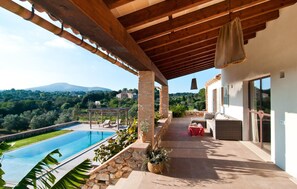 Terrace/patio - Amazing home in Arta with private swimming pool, can be inside or outside (Arta)