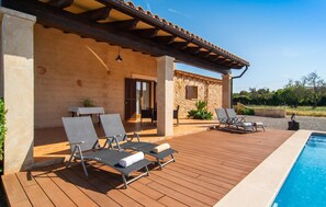 Outdoor dining - Cozy home in Arta with private swimming pool, can be inside or outside (Arta)