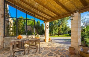 Outdoor dining - Awesome home in Arta with private swimming pool, can be inside or outside (Arta)