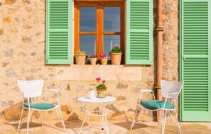 Terrace/patio - Lovely home in Arta with private swimming pool, can be inside or outside (Arta)