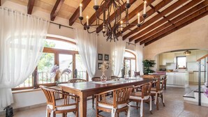 Dining - Nice home in Porto Colom with private swimming pool, can be inside or outside (Porto Colom)