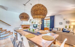 Dining - Nice home in Portocolom with private swimming pool, can be inside or outside (Portocolom)