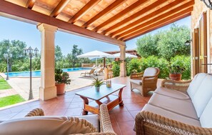 Terrace/patio - Beautiful home in Cala Murada (Cala Murada)