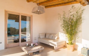 Terrace/patio - Stunning home in Arta with private swimming pool, can be inside or outside (Arta)