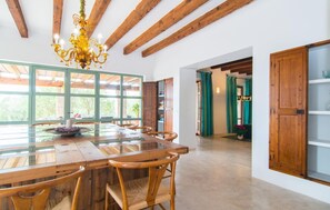 Dining - Beautiful home in Arta with private swimming pool, can be inside or outside (Arta)