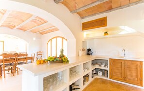 Fridge, microwave, oven, stovetop - Gorgeous home in Son Servera (Son Servera)