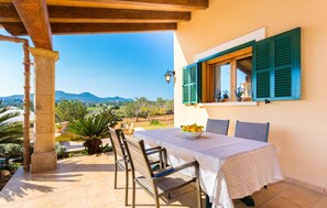 Outdoor dining - Lovely home in Son Servera with private swimming pool, can be inside or outside (Son Servera)