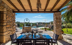 Outdoor dining - Gorgeous home in Sant Llorenc (Sant Llorenc)