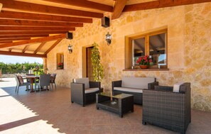 Outdoor dining - Cozy home in Pollenca with private swimming pool, can be inside or outside (Pollenca)