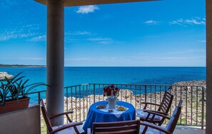 Outdoor dining - 2 bedroom stunning apartment in SIllot Cala Morlanda (SIllot Cala Morlanda)