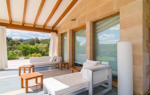 Terrace/patio - Nice home in Pollenca with private swimming pool, can be inside or outside (Pollenca)
