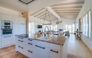 Fridge, microwave, oven, stovetop - Stunning home in Ses Salines (Ses Salines)
