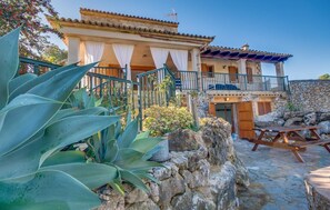 Outdoor dining - Awesome home in Pollenca with private swimming pool, can be inside or outside (Pollenca)