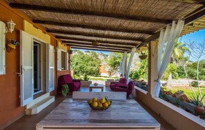 Terrace/patio - Beach front home in Sa Font de Sa Cala (Sa Font de Sa Cala)