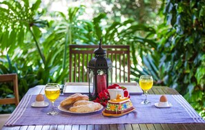 Outdoor dining - Stunning home in Sant Joan with private swimming pool, can be inside or outside (Sant Joan)