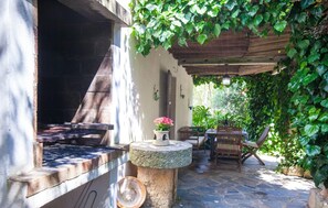 Outdoor dining - Stunning home in Sant Joan with private swimming pool, can be inside or outside (Sant Joan)