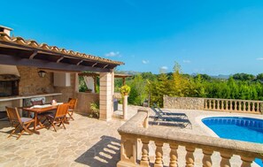 Outdoor dining - Awesome home in Arta with private swimming pool, can be inside or outside (Arta)