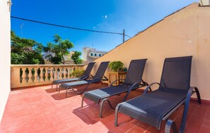 Terrace/patio - Lovely apartment in Porto Cristo with WiFi (Porto Cristo)