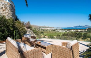 Terrace/patio - Nice home in Pollenca with private swimming pool, can be inside or outside (Pollenca)