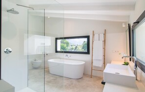 Shower, hair dryer - Amazing home in Pollenca with private swimming pool, can be inside or outside (Pollenca)