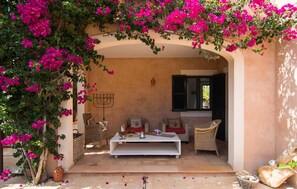 Terrace/patio - Beach front home in Colonia de Sant Pere with house sea view (Colonia de Sant Pere)