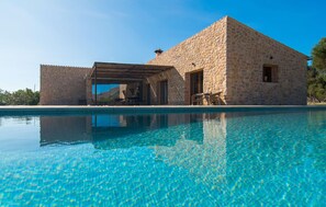 A stone building with a pool in front. - Awesome home in Arta with private swimming pool, can be inside or outside (Arta)